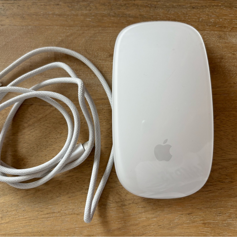 Apple White Magic Mouse with Cable only used a few times